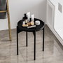 Hanah Home Shb-002-A Mesa de centro de metal negra